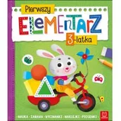 Edukacja przedszkolna - Aksjomat Pierwszy elementarz 3-latka Nauka zabawa wycinanki naklejki piosenki - miniaturka - grafika 1
