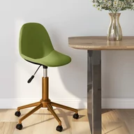 Krzesła - vidaXL Obrotowe krzesło stołowe jasnozielone obite aksamitem 333508 - miniaturka - grafika 1