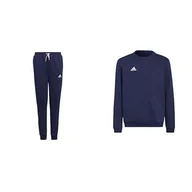 Koszulki i topy damskie - adidas ENTRADA22 SWEAT PANTS AND SWEAT TOP YOUTH, Team Navy Blue 2, 11-12 Years - miniaturka - grafika 1