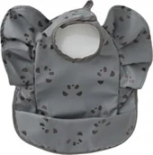 Śliniaki i fartuszki - Śliniaczek dla Niemowlaka z Kieszonką i Falbankami PANDA - miniaturka - grafika 1