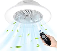 Wentylatory sufitowe - Wentylator sufitowy z oświetleniem, 36W Nowoczesna lampa sufitowa z wentylatorem i pilotem Ultra cichy Niewidoczny wiatr Lampa sufitowa LED do salonu Sypialnia Jadalnia - Możliwość ściemniania CEEDIR - miniaturka - grafika 1