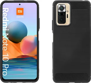 cofi1453® Silicone Case Carbon kompatybilny z XIAOMI REDMI NOTE 10 PRO MAX Etui TPU Miękkie etui na telefon komórkowy Pokrowiec ochronny Czarny - Etui i futerały do telefonów - miniaturka - grafika 1