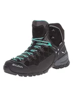 Buty trekkingowe damskie - Salewa Botki turystyczne "Alp GTX" w kolorze czarnym - miniaturka - grafika 1