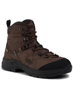 Buty trekkingowe męskie - Keen Trekkingi Karraig Mid Wp 1020754 Brązowy - miniaturka - grafika 1