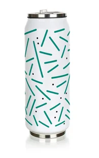 Banquet termos Be Cool Stripes 430 ml zielony - Termosy - miniaturka - grafika 1
