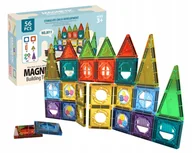 Klocki - Edukacyjne Klocki Magnetyczne Zestaw 56 El Panele - miniaturka - grafika 1