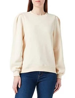 Bluzy damskie - ICHI Damska bluza IHMALO SW Sweatshirt, 130907/Sandshell, XL - grafika 1