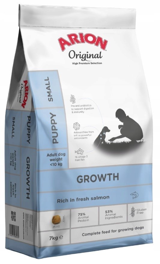 ARION Original Growth Puppy Small Salmon Rice 7 kg