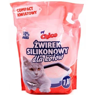CHICO Żwirek silikonowy - compact kwiatowy - Żwirek dla kotów - miniaturka - grafika 1