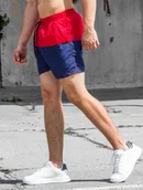 Kąpielówki męskie - Spodenki plażowe granatowe Recea - miniaturka - grafika 1