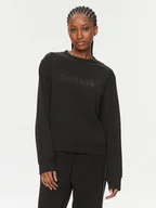 Bluzy damskie - Calvin Klein Bluza 000QS7154E Czarny Regular Fit - miniaturka - grafika 1