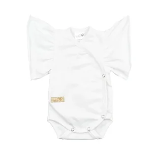 Baby 01376 Body Niemowlęce Kr Rękaw Butterfly Ecru 80/86 - Body dla niemowląt - miniaturka - grafika 1