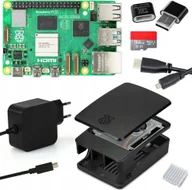 Komputery jednopłytkowe - Raspberry Pi 5 8 GB zestaw startowy zasilacz USB-C 45W karta SD 64 GB 4K - miniaturka - grafika 1
