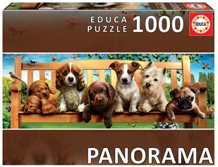 Educa Puzzle Puzzle 1000 Dogs in the Quay Panorama Puzzle 3D 80-19038 - Puzzle - miniaturka - grafika 1