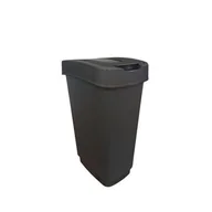 Kosze na śmieci - Kosz uchylny Domino 50 l grafitowy - miniaturka - grafika 1