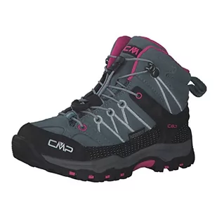 CMP Dziecięce buty trekkingowe Rigel Mid WP 3Q12944K Mineral Green-Purple Fluo, Mineral Green Purple Fluo, 26 EU - Buty dla chłopców - miniaturka - grafika 1