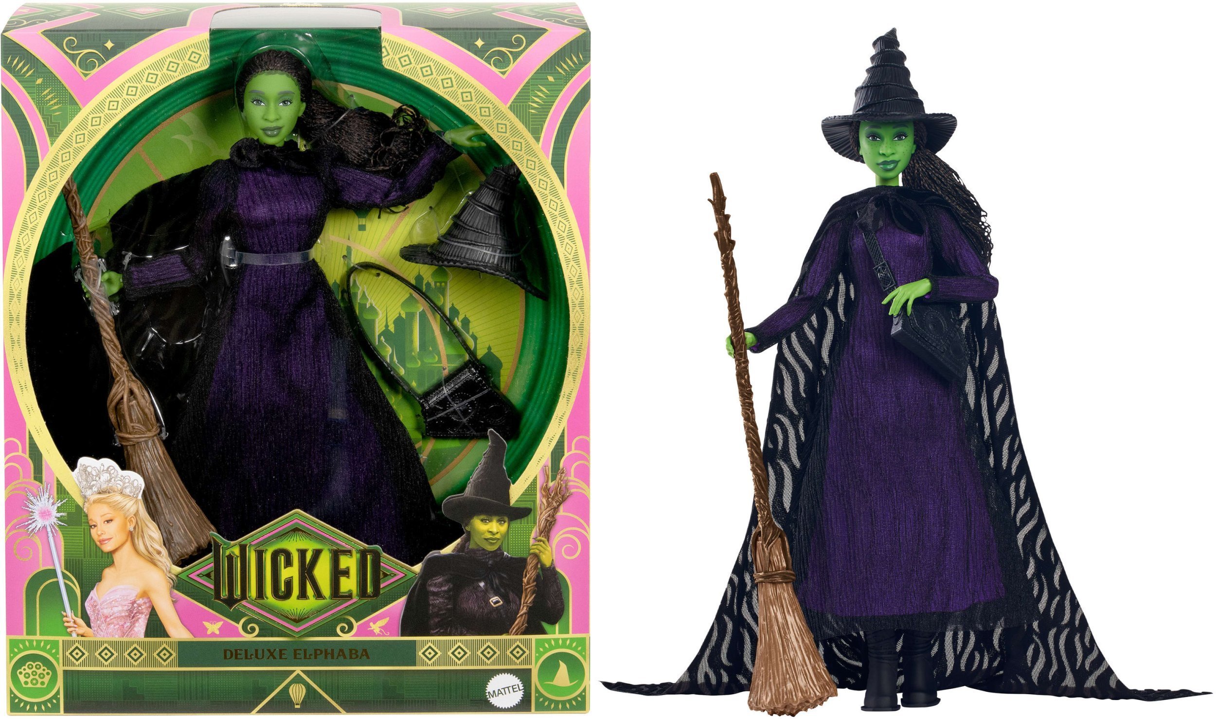 Wicked Elphaba Deluxe-Modepuppemit geflochtenen Haaren