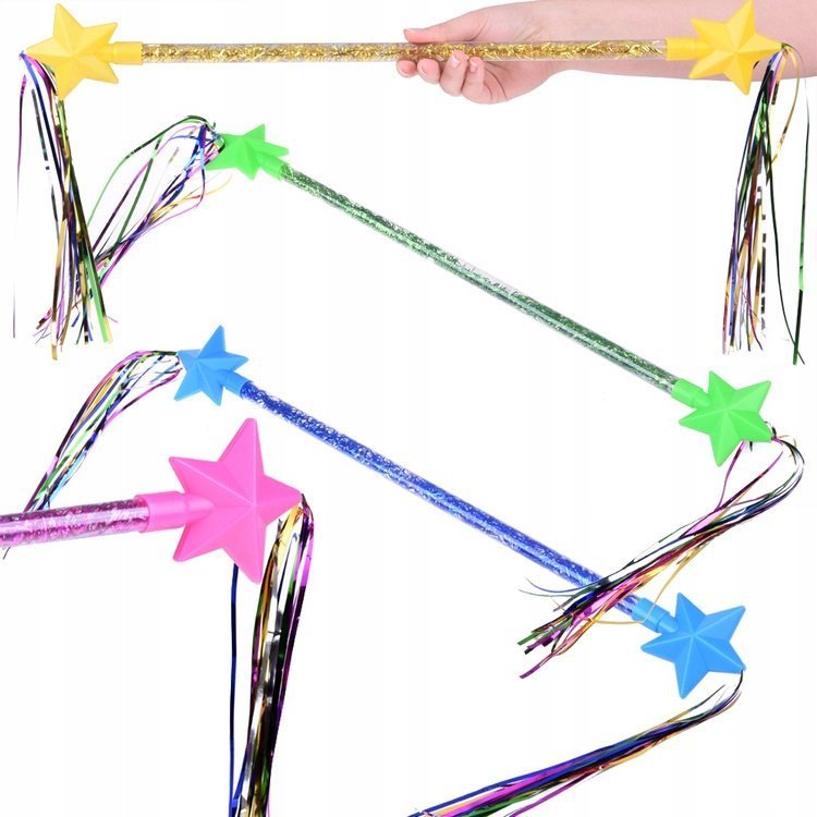 Jokomisiada Różdżka pałeczka gimnastyczna ze wstążkami dla gimnastyczki ZA4992