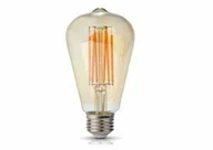 Żarówki LED - Żarówka LED E27 6W Filament ST64 biała ciepła - miniaturka - grafika 1