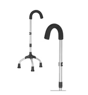 Wózki inwalidzkie - Trójnóg z miękkim uchwytem laski w kształcie haka : uchwyt_kuli/laski-twardy-miekki - Miękki - miniaturka - grafika 1