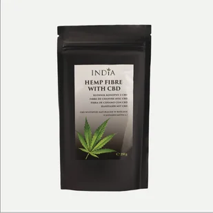 INDIA COSMETICS Błonnik konopny z CBD 250g - Suplementy naturalne - miniaturka - grafika 1
