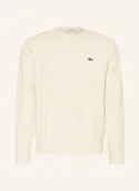 Swetry męskie - Lacoste Sweter weiss - LACOSTE - miniaturka - grafika 1