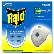 Problemy skórne - Raid Night & Day, wkład do elektrofumigatora owadobójczego, 1 sztuka - miniaturka - grafika 1