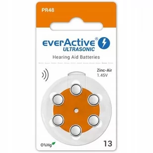 everActive 6 x baterie do aparatów słuchowych everActive ULTRASONIC 13 EVS13 - Baterie i akcesoria - miniaturka - grafika 2