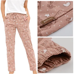 Cornette Spodnie Piżamowe Damskie 690/46 Bawełniane XL - Piżamy damskie - miniaturka - grafika 1