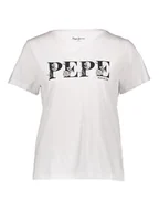 Koszulki i topy damskie - Pepe Jeans Koszulka w kolorze białym - miniaturka - grafika 1