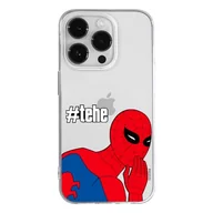Etui i futerały do telefonów - ERT GROUP etui na telefon Iphone 14 PRO, case oryginalny i oficjalnie licencjonowany przez Marvel, wzór Spider Man 028, optymalnie dopasowane, plecki z TPU częściowo przeźroczyste - miniaturka - grafika 1