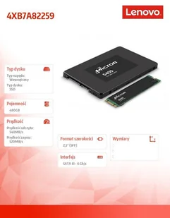 Dysk SSD 2.5 5400P 480GB RI SATA 4XB7A82259 - Dyski SSD - miniaturka - grafika 3