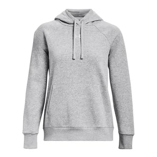 Damska Bluza UNDER ARMOUR UA RIVAL FLEECE HOODIE 1379500-013 – Szary - Bluzy damskie - miniaturka - grafika 1