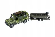 Samochody i pojazdy dla dzieci - Hipo Land Rover wojskowy z pontonem w pud SW-15-59 - miniaturka - grafika 1