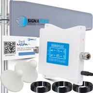Inne akcesoria audio-wideo - System przekazu sygnału AV Signaflex Zestaw Wzmacniacz Egsm/Umts White Ls-Egw1 + T2 23Dbi 15M + 2X Grzybek - miniaturka - grafika 1