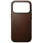 Etui i futerały do telefonów - Etui NOMAD Modern Leather MagSafe do Apple iPhone 17 Pro Brązowy - miniaturka - grafika 1