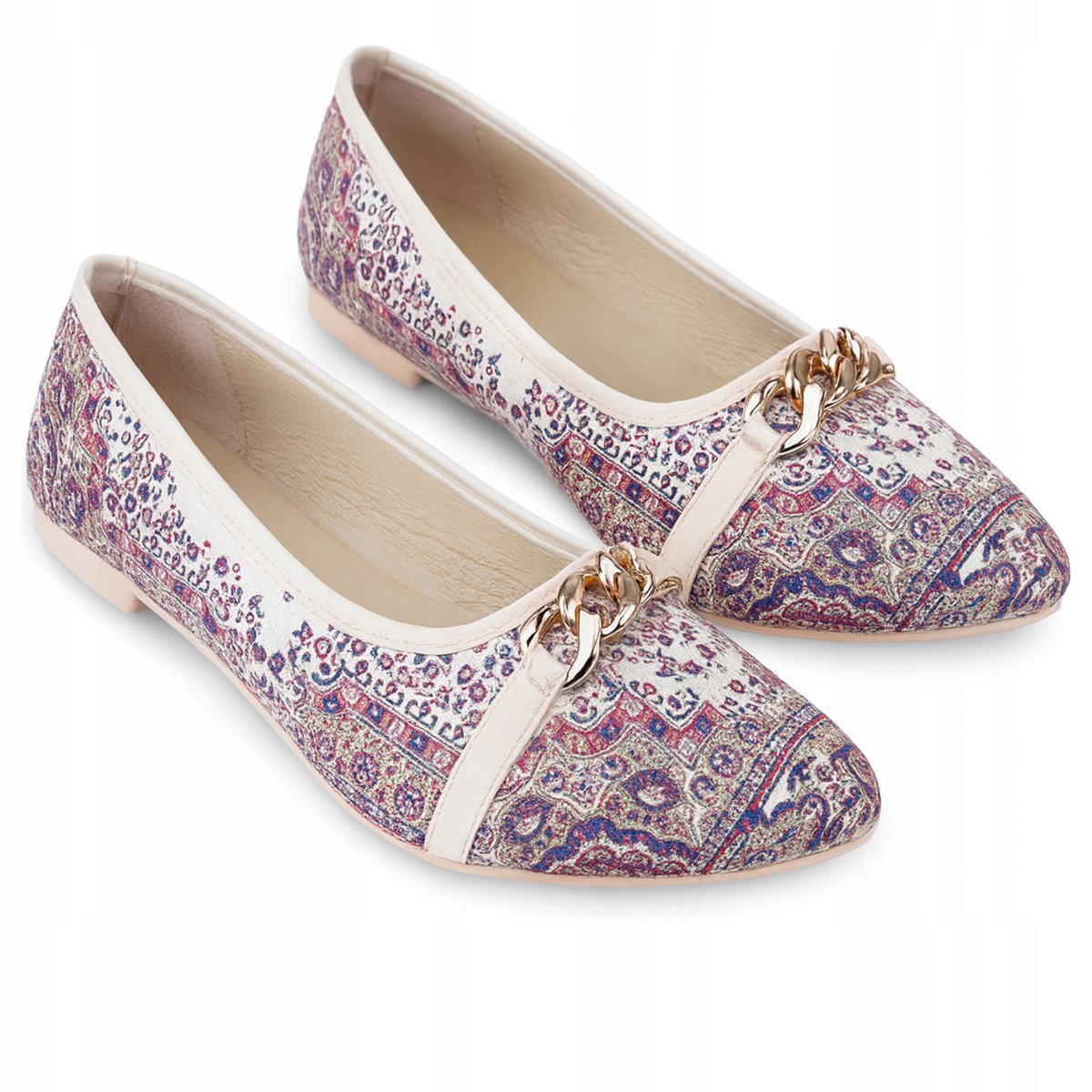 Buty Damskie Baleriny Eleganckie Oryginalne Tureckie Orientalny Wzór Piękne