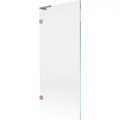 Parawany nawannowe - Mexen Lunar L parawan nawannowy 1-skrzydłowy 80 x 150 cm, transparent, miedź szczotkowana - 897L-080-000-65-00 - miniaturka - grafika 1