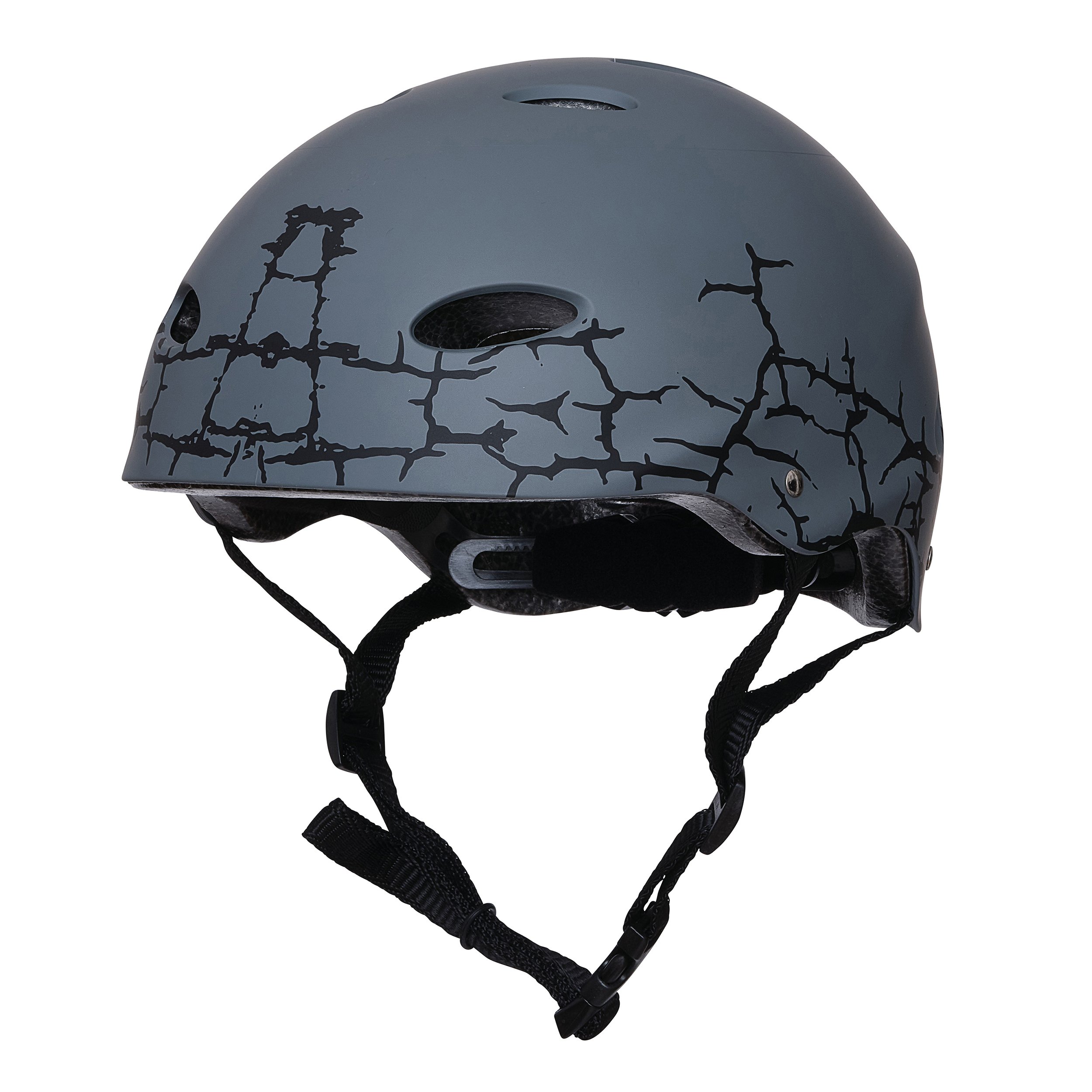 Kask Apollo dla mężczyzn, kobiet i dzieci kask rowerowy dla dzieci regulowany kask na deskorolkę, bmx dla dzieci rozmiar L/XL (55-62 cm) - Pęknięty