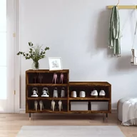Wieszaki i stojaki - vidaXL Półka na buty, przydymiony dąb, 102x36x60 cm - miniaturka - grafika 1