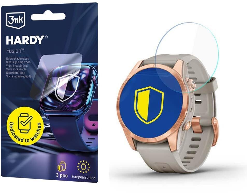 3MK Garmin Fenix 7S Pro Solar - 3mk Hardy Fusion Watch Protection