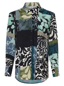 Koszule damskie - Emily van den Bergh - Bluzka damska, niebieski|wielokolorowy - miniaturka - grafika 1