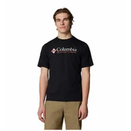 Koszulki sportowe męskie - Koszulka męska Columbia CSC Basic Logo Tee Rozmiar: L / Kolor: czarny/czerwony - miniaturka - grafika 1