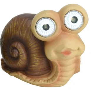 Figurka Ogrodowa Z Lampą Solarną Ślimak, Wys. 11 Cm - Lampy ogrodowe - miniaturka - grafika 1