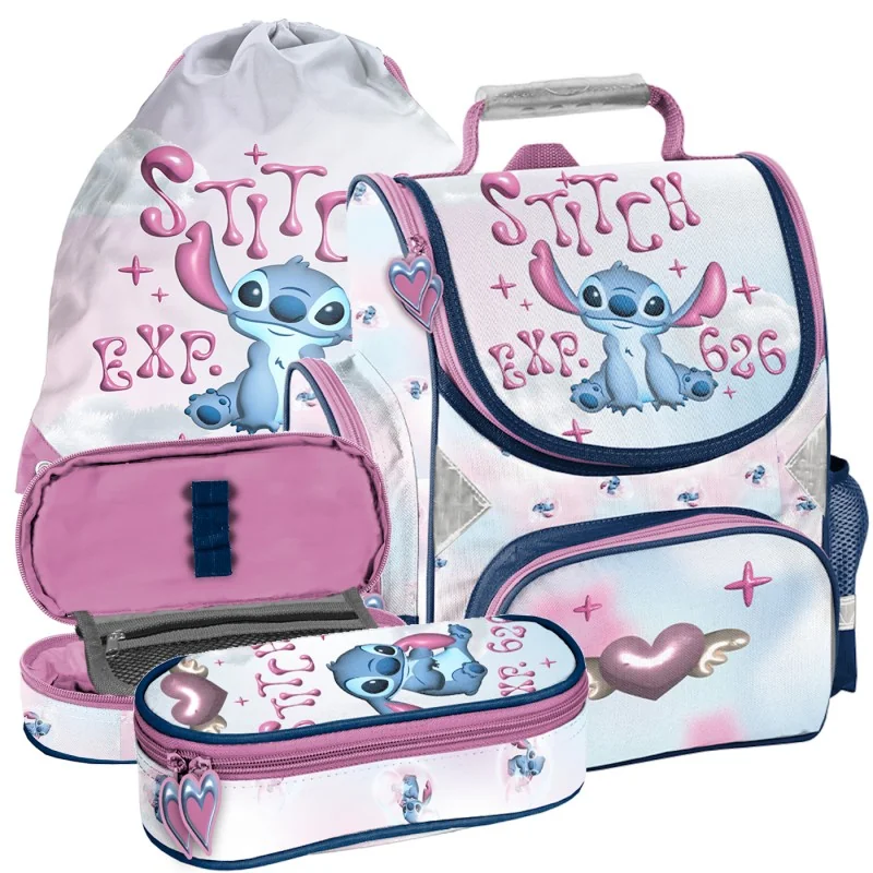 ZESTAW szkolny tornister piórnik worek Lilo i Stitch EXP. 626
