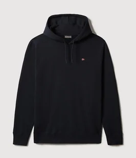 felpa uomo napapijri balis hood - np0a4fqv 176 blu marine brushed - Bluzy męskie - miniaturka - grafika 1