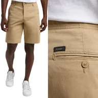 Spodenki męskie - Lee Xc Weltpocket Short Krótkie Beżowe Spodenki Cargo Bojówki Szorty W36 - miniaturka - grafika 1