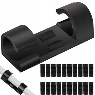 Organizer Uchwyt Na Kable Do Kabli Przewodów 20Szt - Kable komputerowe i do monitorów - miniaturka - grafika 1