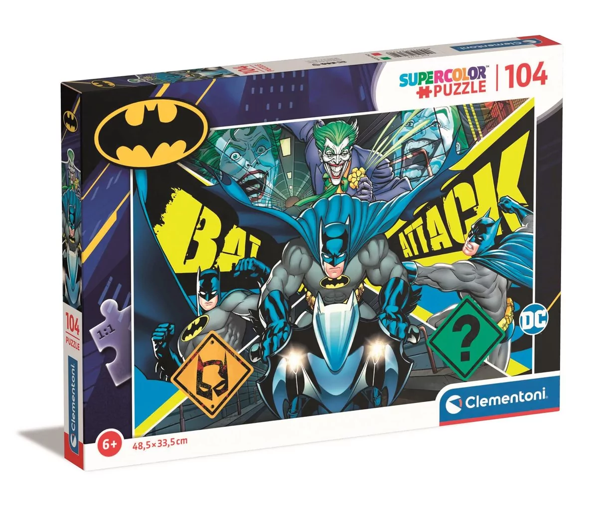 Puzzle 104 Super Kolor Batman Clementoni