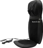 Masażery - Poduszka masująca, ergonomiczna konstrukcja, kilka trybów masażu, funkcja podgrzewania, czarna - miniaturka - grafika 1